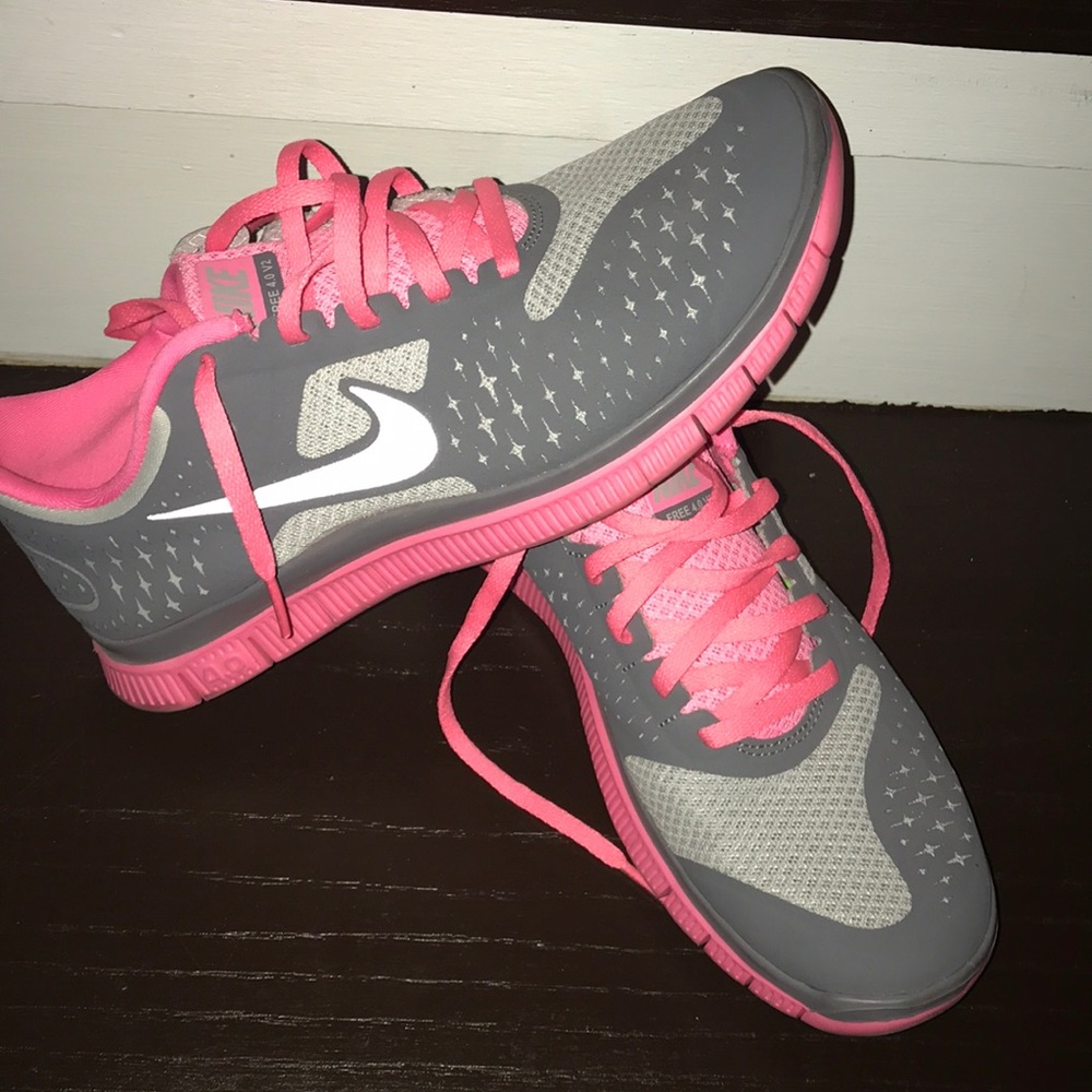 Pink Nike Free Runs Size 7.5